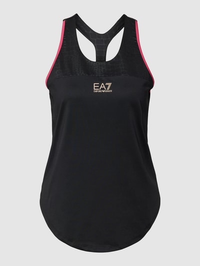 EA7 Emporio Armani Tanktop met labelprint, model 'CANOTTA' Zwart - 2