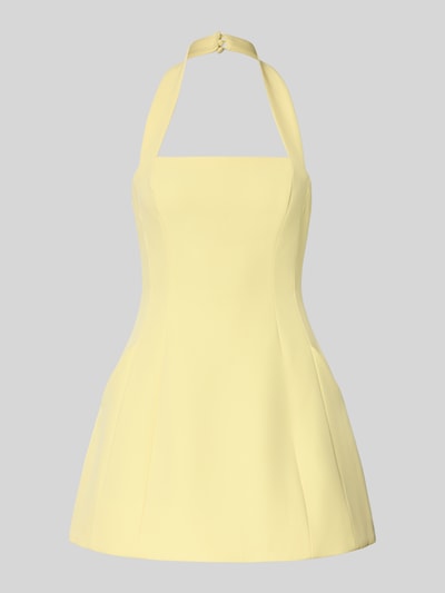 Produktfoto, sukienka koktajlowa z wiązaniem na szyi Bardot model 'NEVELLE HOURGLASS', mieszanka materiałów z dodatkiem streczu, taliowany fason, sukienka mini, długość tyłu w rozmiarze 36: 58 cm, szerokość w rozmiarze 36: 33 cm