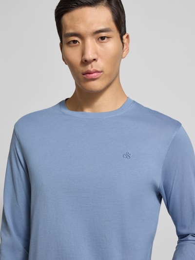 Scotch & Soda Shirt met lange mouwen en ribboorden Lichtblauw - 3