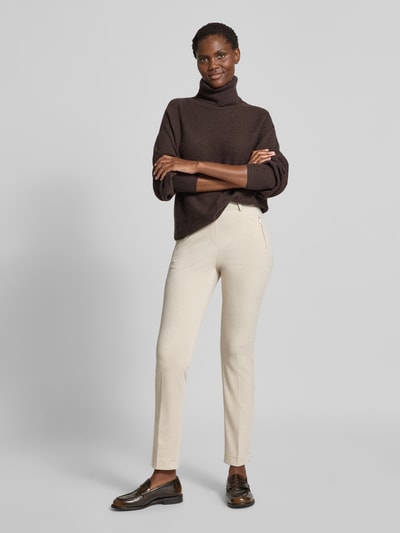 Raphaela By Brax Super slim fit broek met ritszakken, model 'LILLYTH' Ecru - 1