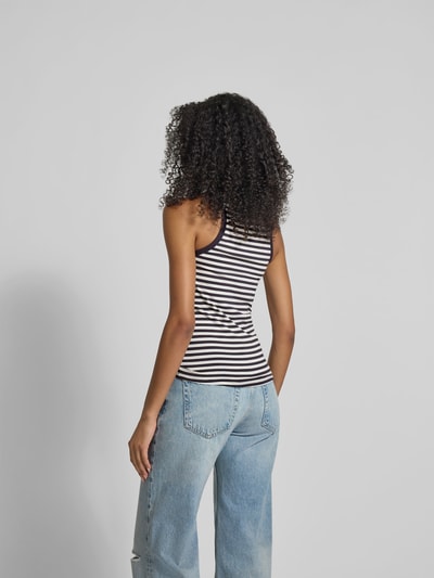 Rabanne Tanktop mit gerippten Abschlüssen Marine 5