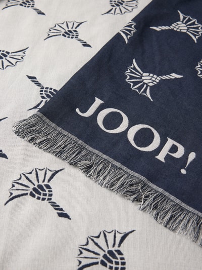 JOOP! Collection Schal mit Label-Print Modell 'Feris' Marine 2
