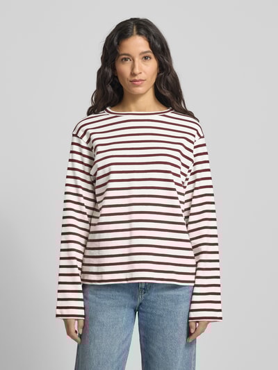 Mustang Longsleeve mit Label-Detail Modell 'Sutton' Offwhite 4