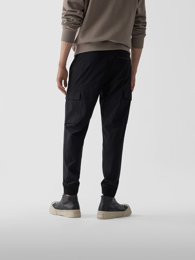 Theory Cargohose mit elastischem Bund Schwarz 5