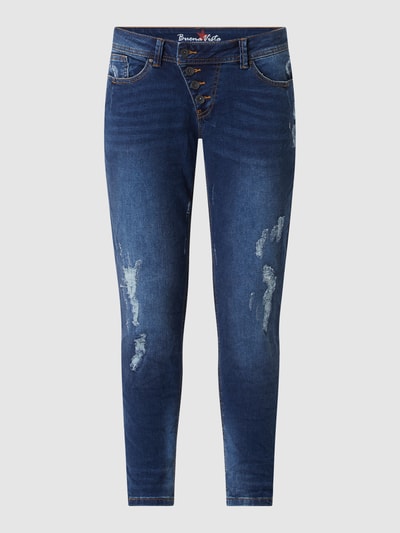 Buena Vista Jeans in 7/8-lengte met stretch, model 'Malibu'  Donkerblauw - 2