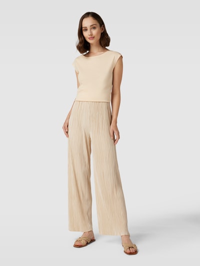 Marc Cain T-Shirt mit U-Boot-Ausschnitt Offwhite 1