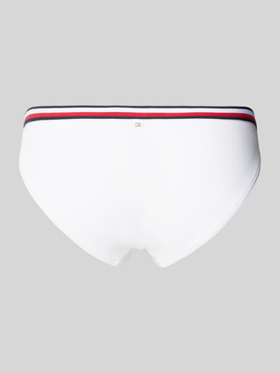 TOMMY HILFIGER Bikini-Hose mit elastischem Logo-Bund Modell 'Global' Weiss 3