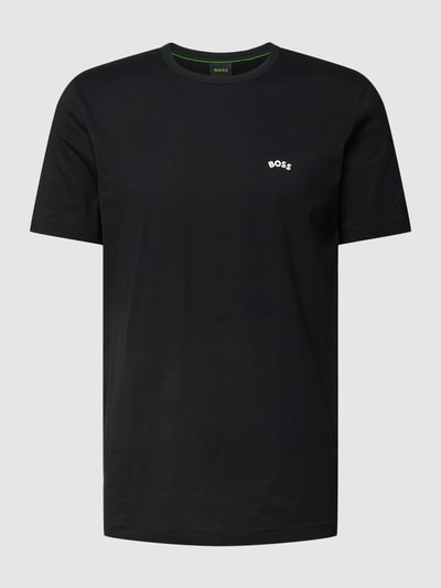 BOSS Green T-Shirt mit Label-Print Modell 'Tee Curved' Black 2
