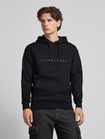 Jack & Jones Hoodie met labelprint Zwart - 4