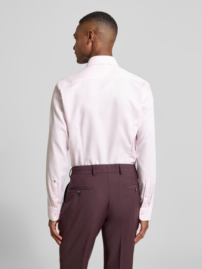 SEIDENSTICKER Slim fit zakelijk overhemd van katoen met kentkraag Roze - 5