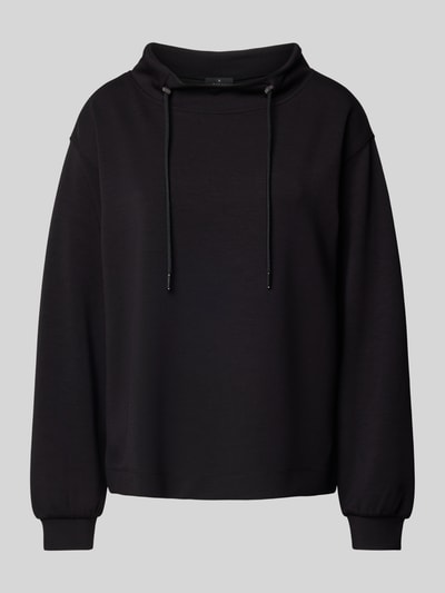 Monari Sweatshirt met tunnelkoord Zwart - 2