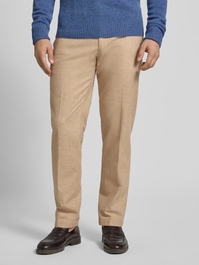 JOOP! Collection Regular fit stoffen broek met persplooien, model 'Hank' Beige - 4