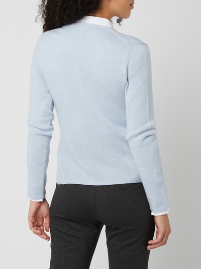 Christian Berg Woman Cardigan van kasjmier Bleu gemêleerd - 5