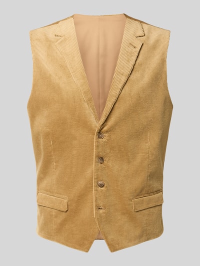 MCNEAL Anzugweste mit Cordstruktur Modell 'ERIC' Camel 1