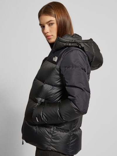 The North Face Donsjack met logostitching, model 'Diablo' Zwart - 3