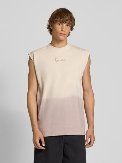 KARL KANI Tanktop mit Label-Stitching Beige 4