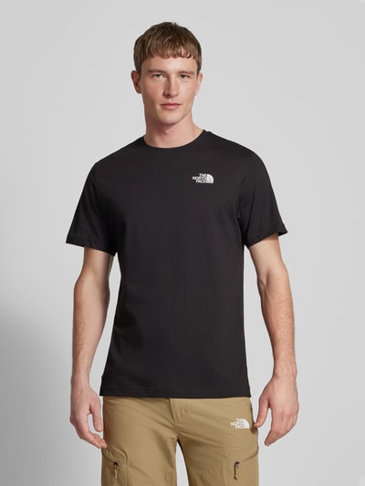 The North Face T-Shirt mit Label-Print Black 4