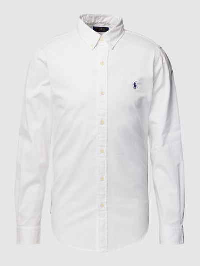 Polo Ralph Lauren Slim fit vrijetijdsoverhemd met labelstitching Wit - 2