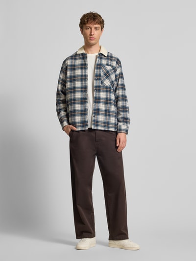 Jack & Jones Regular Fit Hemdjacke mit Futter aus Teddyfell Modell 'ZAC' Offwhite 1