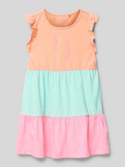 Blue Seven Kleid mit Motiv-Print Apricot 1