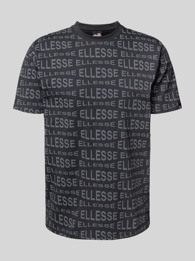 Ellesse T-shirt met labelprints, model 'DISTORTA' Zwart - 2