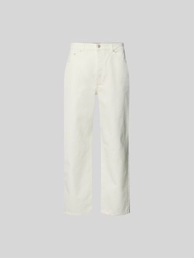 Officine Générale Straight Fit Jeans in 5-Pocket-Design Offwhite 2