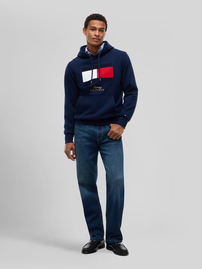 Tommy Hilfiger Hoodie mit Logo-Print Dunkelblau 1