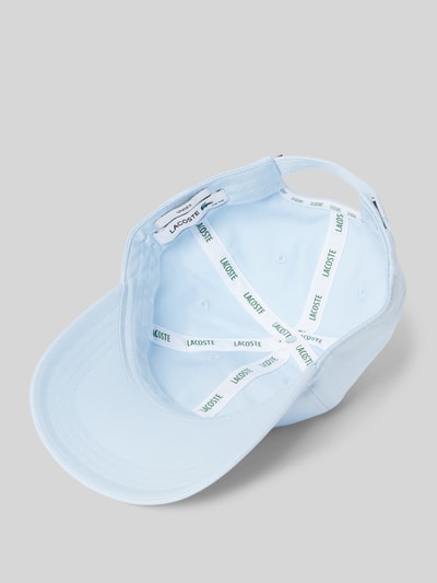 Lacoste Baseballpet met logopatch, model 'CAPS AND HATS' Lichtblauw - 2