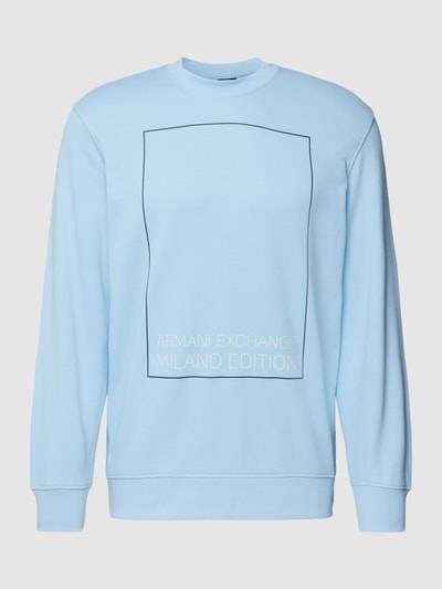 ARMANI EXCHANGE Sweatshirt mit Label-Print Sky 2