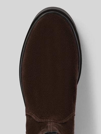 Gant Chelsea boots van leer met applicatie, model 'Aligrey' Donkerbruin - 3