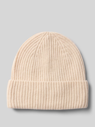 Jack & Jones Beanie van een mix van katoen en kasjmier, model 'COPENHAGEN' Offwhite - 1