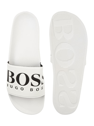 BOSS Slides mit Logo-Prägung Weiss 5