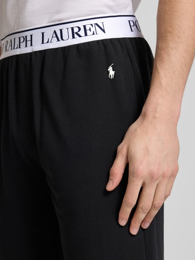 Polo Ralph Lauren Underwear Szorty z dzianiny dresowej z elastycznym paskiem z logo Czarny 3