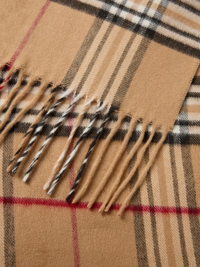 Christian Berg Men Schal mit Ausfransungen Camel 2