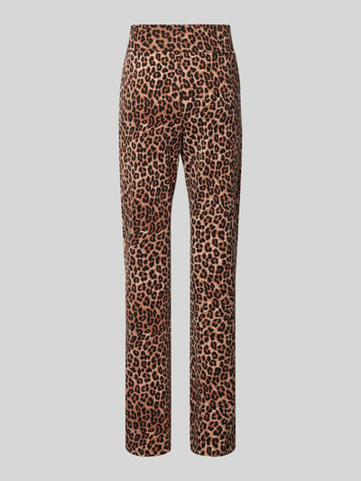 Pieces Legging met dierenprint Chocoladebruin - 3