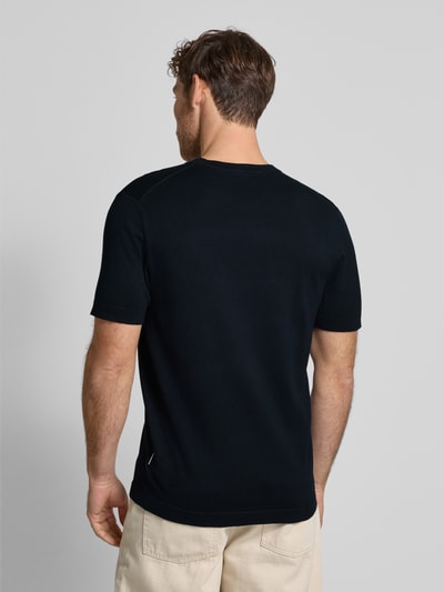 Lindbergh Relaxed Fit T-Shirt mit Rundhalsausschnitt Dunkelblau 5