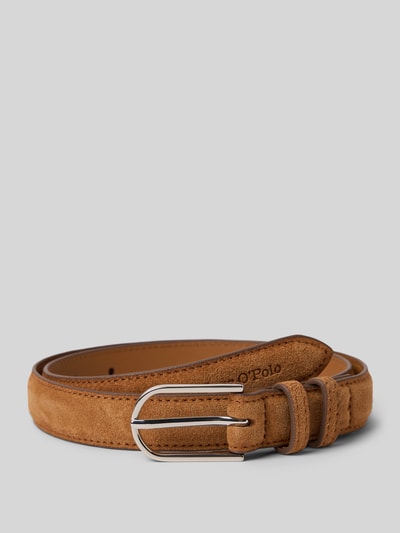 Marc O'Polo Riem van echt suède Camel - 1