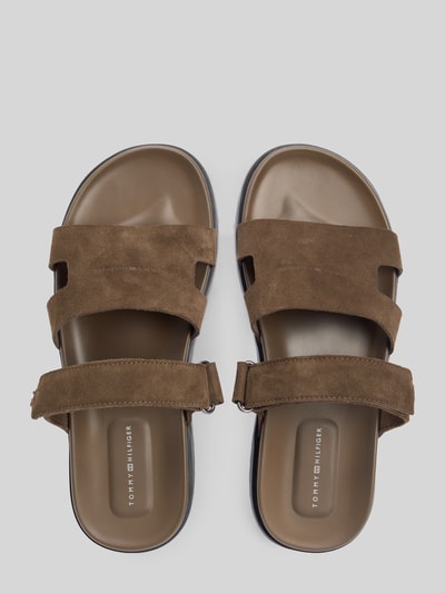 Tommy Hilfiger Sandał z naturalnej skóry welurowej Średniobrązowy 4