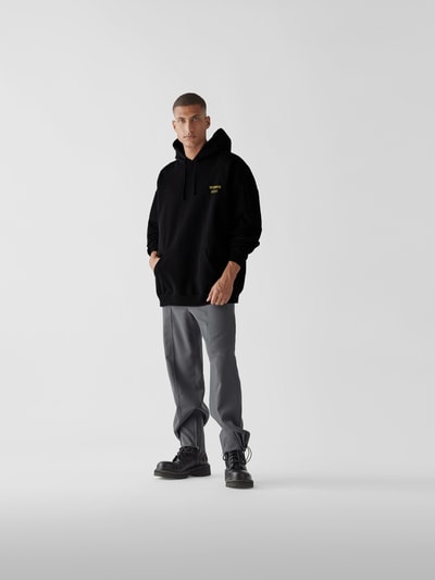 VETEMENTS Oversized Hoodie mit Label-Print Black 1