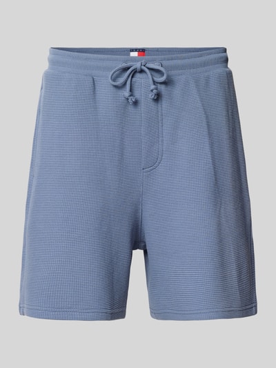 Tommy Jeans Relaxed fit sweatshort met structuurmotief Jeansblauw - 2