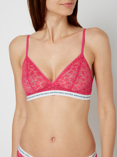 Calvin Klein Underwear Bralette aus floraler Spitze  Pink 4