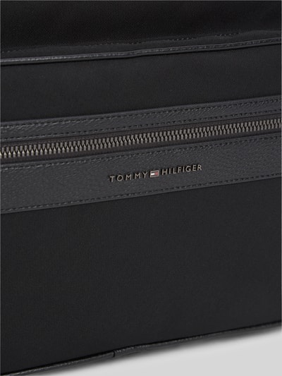Tommy Hilfiger torba na ramię z napisem z logo model 'TH REPREVE MESSENGER' BLACK 3
