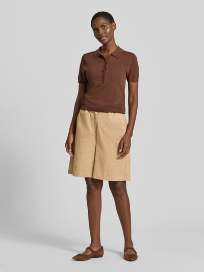 Brax Regular Fit Bermudas aus Baumwoll-Mix Modell 'MAINE B' Beige 1