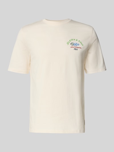 Scotch & Soda T-Shirt mit Label-Print Offwhite 2