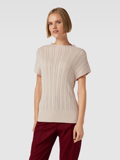 JOOP! Gebreide pullover met broderie anglaise Beige - 4