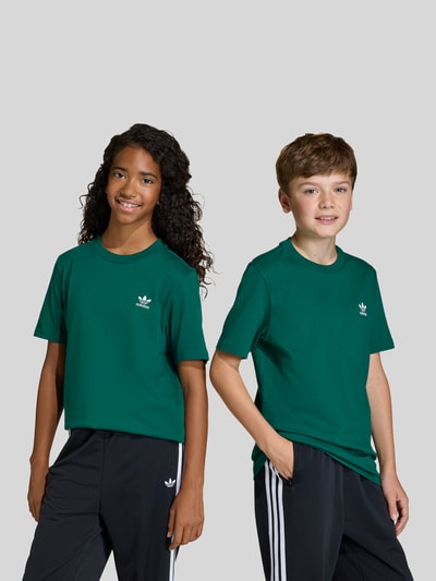 adidas Originals regular fit T-shirt met logodetail Donkergroen - 4