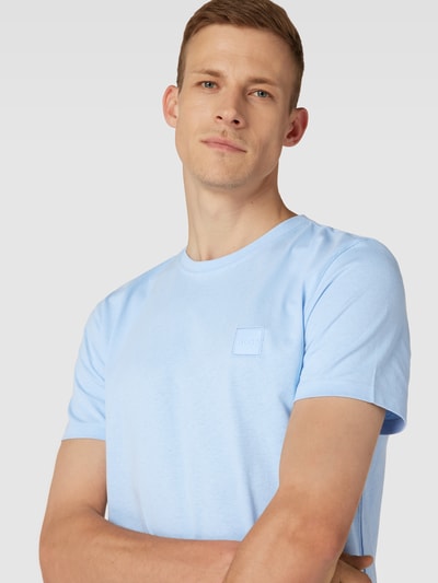 BOSS Orange T-Shirt Label-Stitching (hellblau) Modell online kaufen \'Tales\' mit