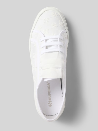 Superga Sneaker mit Label-Detail Modell '2740 FLOWER SANGALLO' Weiss 3