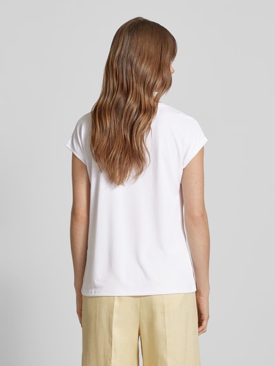 Vero Moda T-Shirt mit V-Ausschnitt Modell 'FILLI' Weiss 5