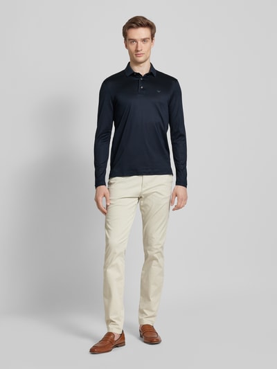 Emporio Armani Poloshirt mit überschnittenen Schultern Marine 1